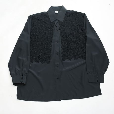 Layered Design Black Shirt