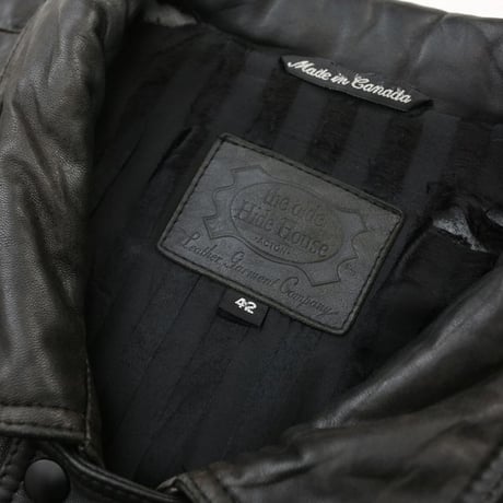 Black Lamb Leather Jacket Loose Silhouette