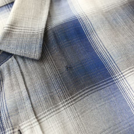 Ombre Plaid Rayon Shirt