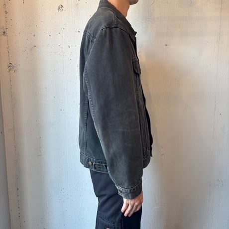 90s Levi's 70503 Super Black Denim Jacket  MADE IN TUNISIA