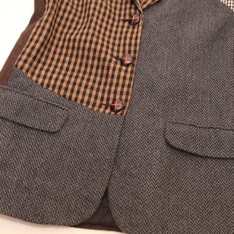 Patchwork Tailored Jacket