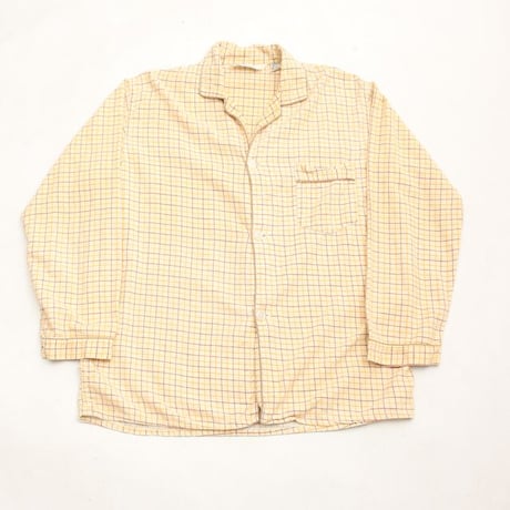 Plaid Print Flannel Pajama Shirt