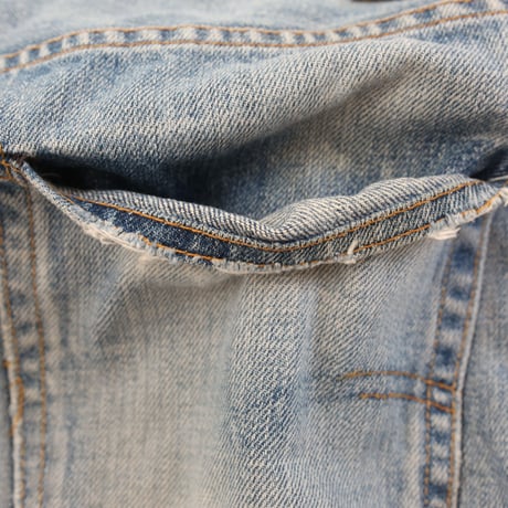 Levi's 501 Red Line Damage Denim Pants