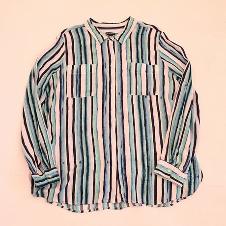 Rayon Stripes L/S Shirt