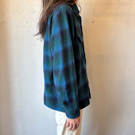 70s Pendleton Ombre Plaid Loop Shirt