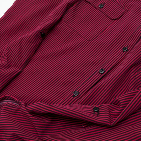 Red × Black Stripe L/S Shirt