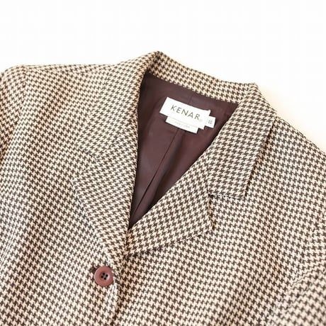 Hound's Tooth Tailored Jacket