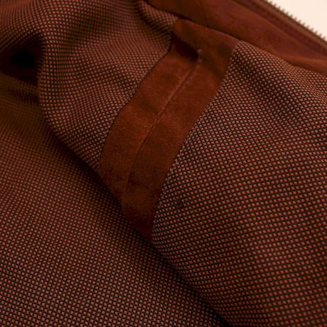 Layered Gimmick Suede Leather Jacket