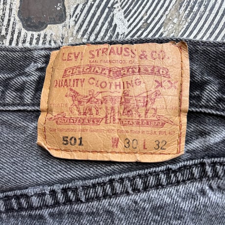 90s Levi's 501 Black Denim Pants MADE IN USA