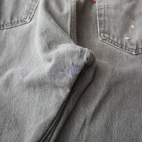 80s Levi's 501 "Yarn-dyed" Black Denim Pants