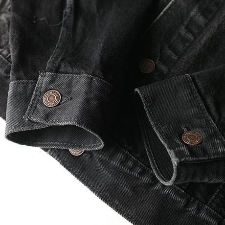 Levis Black Denim Trucker Jacket  2 tone