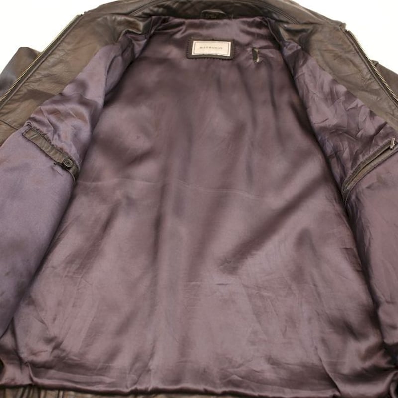 HATHAWAY Black Leather Jacket | Strato