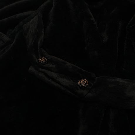 Black Fake Fur Coat