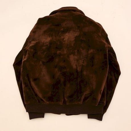 Euro Vintage Velour Bomber Jacket