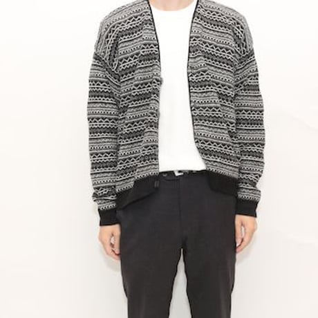 Nordic Pattern Knit Cardigan