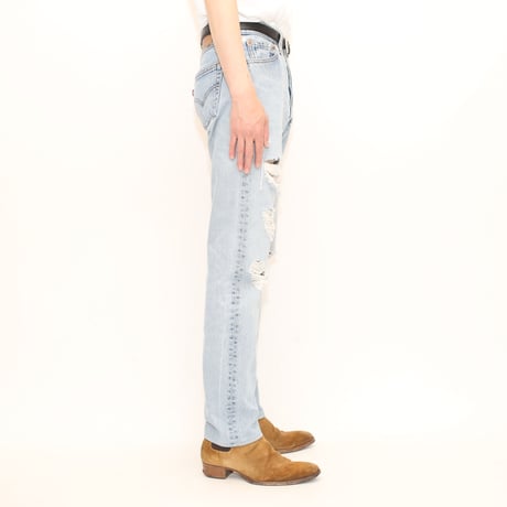 Levi's 501 Damage Denim Pants  MADE IN USA