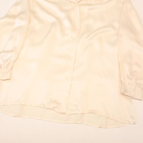 Open Collar Silk L/S Shirt