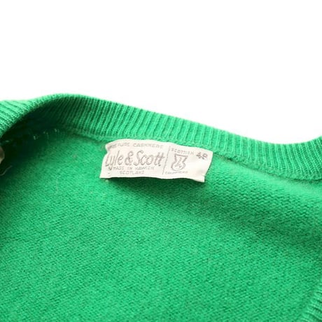 80's Lyle&Scott Cashmere V-Neck Knit Sweater