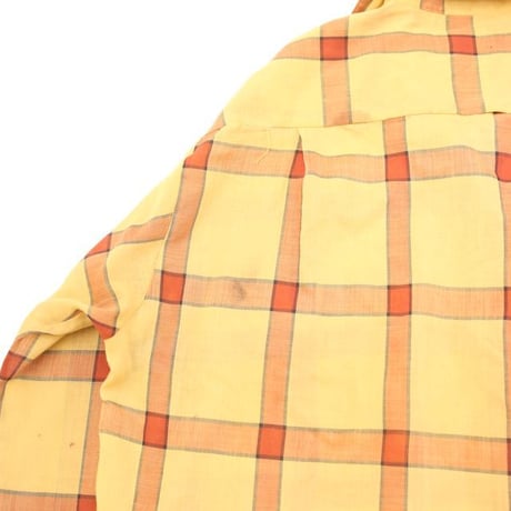 60's Open Collared Check L/S Shirt