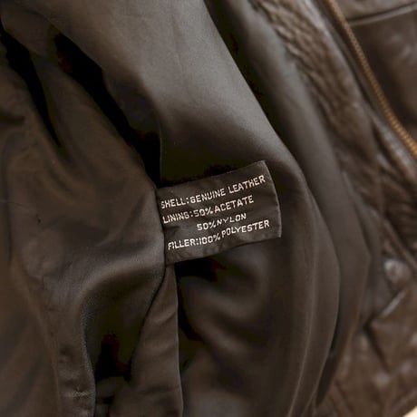 Layered Gimmick Black Leather Jacket