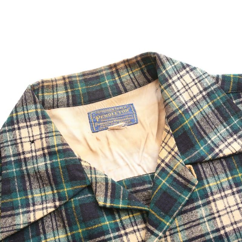 40s Pendleton Wool Plaid Loop Shirt | Strato