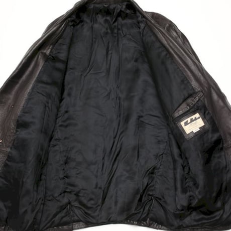 Black Lamb Leather Coat