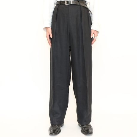 Ralph Lauren Black Linen 2Tac Slacks Pants