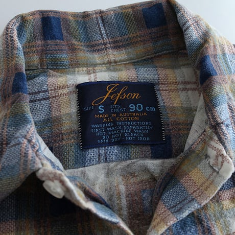 80s ライトネル Vintage Flannel Shirt