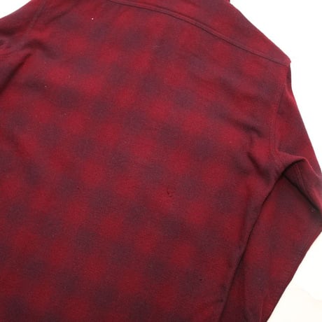 50s Pendleton Ombre Plaid Wool Shirt