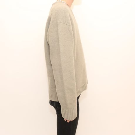 Vintage Mohair Wool V-Neck Knit Sweater