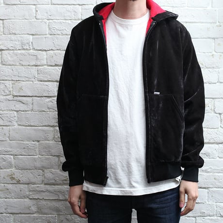 カーハート ベロアパーカー ブラック Carhartt Velvet Hoodie