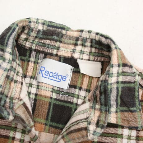 Plaid Print Flannel Shirt