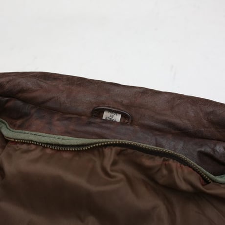 Brown Rib Leather Jacket