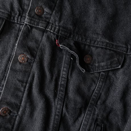 Vintage Levis Black Denim Trucker Jacket