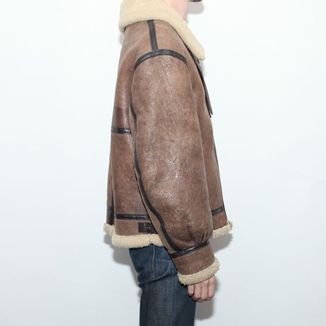 Vintage B-3 Mouton Leather Jacket AVIREX