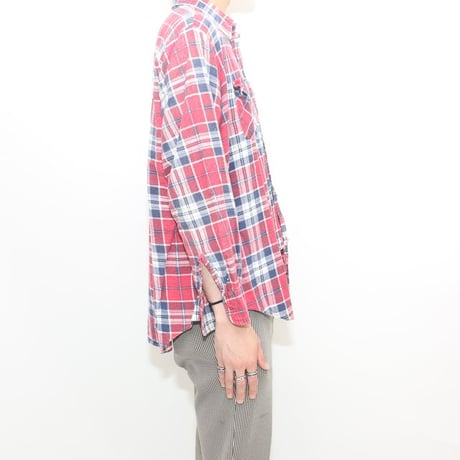 Print Flannel Plaid Shirt