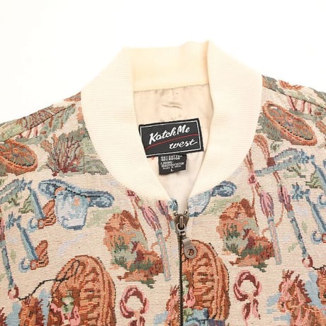 Vintage Horse Pattern Loose Gobelin Jacket
