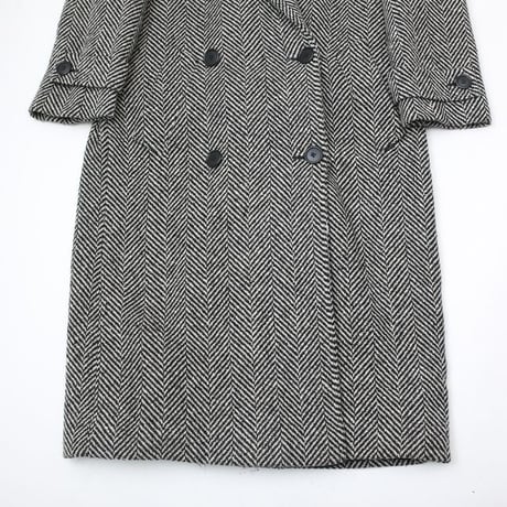 70-80s Calvin Klein Herringbone Wool Coat