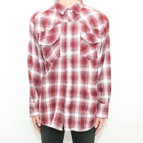 Ombre Plaid Flannel Shirt