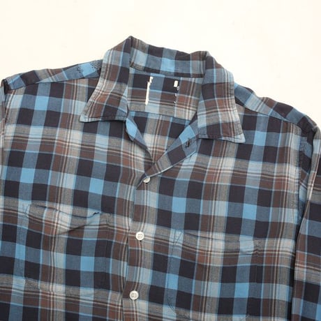60s Open Collar Rayon Shirt