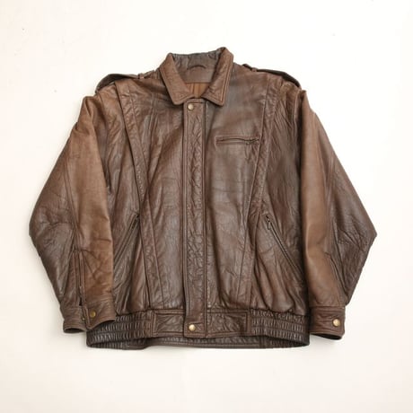 Vintage Brown Leather Jacket