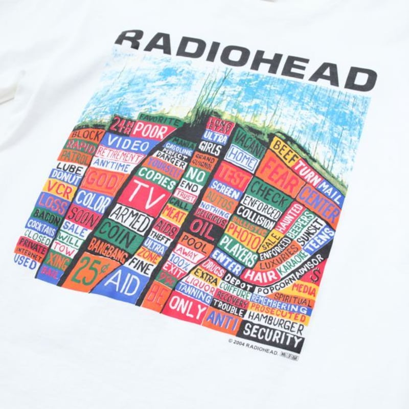 激レア 00s レディオヘッド ヘイル トゥー ザ シーフ 公式Tシャツ 米国製 Radiohead T-Shirt | Strato