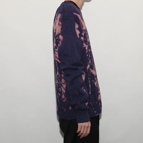 Hard Bleach Wash Cotton Sweater