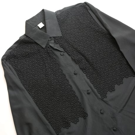 Layered Design Black Shirt