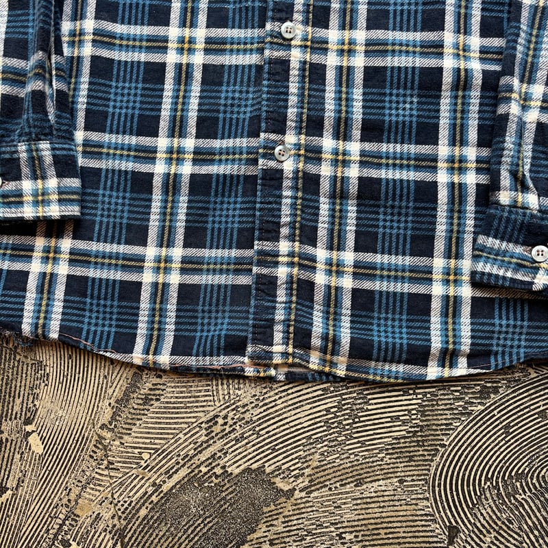 70s Sears Print Flannel Plaid Shirt | Strato