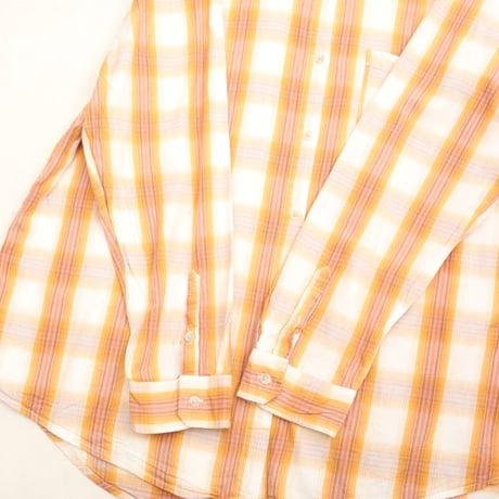 Cotton × Rayon Checked Pattern Shirt