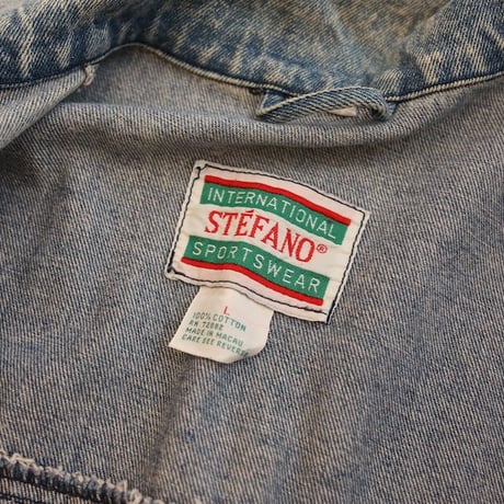 80's Stefano Sportswear Denim Riders Jacket