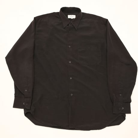 All Silk Black  L/S Shirt