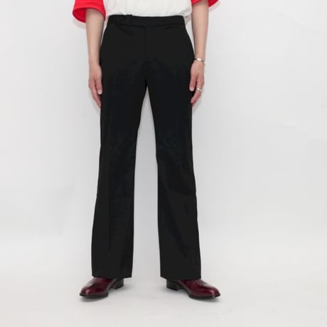 Black Flared Slacks Pants