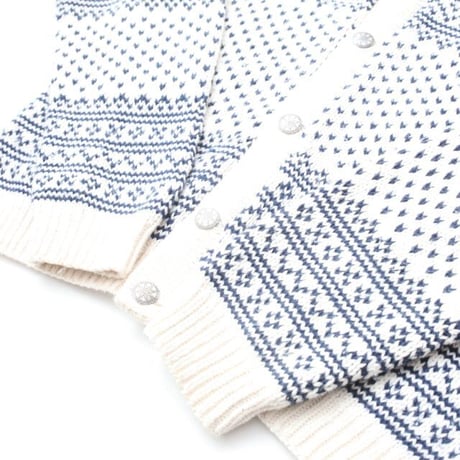 Vintage Nordic Cotton Knit Cardigan